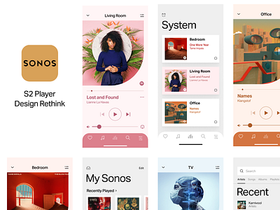 Sonos S2 App Design Rethink by Jason Kirtley Dribbble