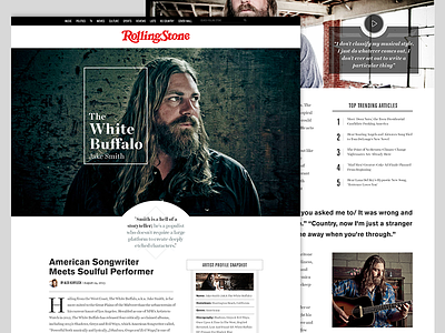 Rolling Stone website redesign concept concept editorial flat layout magazine redesign rolling stone serif typography web website