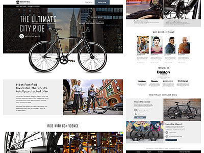 Fortified Bikes Homepage Refresh