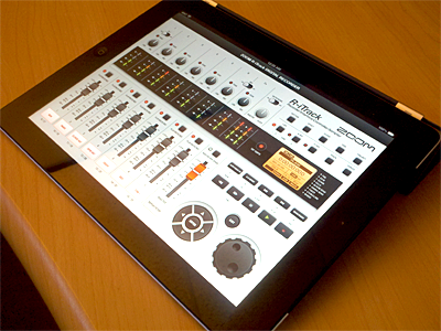 Zoom R-iTrack digital recorder iPad app