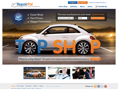 RP Homepage Redesign auto buttons homepage search