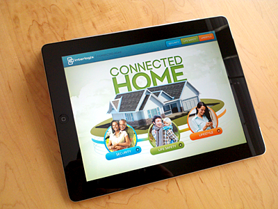 Home Security iPad App app ipad ipad app menu mobile app security