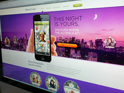 Where It's At! App Website Homepage Revised