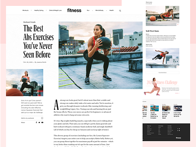Fitnessmagazine.com Article Page article blog clean editorial design exercise fitness grid how-to magazine publication running typography ui web web design website