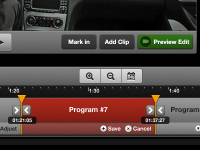 A Video Editor - simple version buttons editor icons timeline video