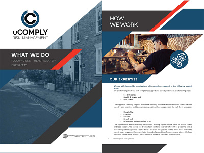 Brochure Ucomply adobe indesign brochure design