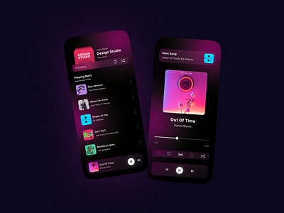 Music Player Mobile UI Design