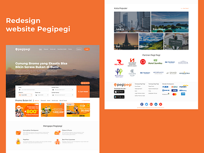 Redesign Website Pegipegi.com clean design dribbble redesigned ticket travel ui uidesign ux uxdesign website design