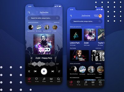 Music Player App appdesign clean design dribbble illustration mobileapp music music app music player ui uidesign ux uxdesign