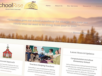 SchoolRise - Web Design