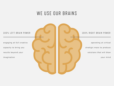 Mind-Blowing Things black brain branding creative agency gold gray web design web development wordpress