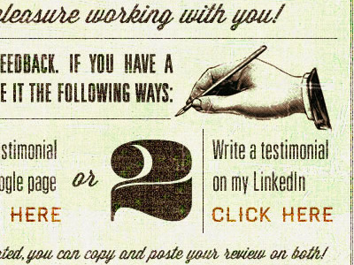 Request for Feedback design email engraving vintage web