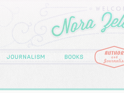 Header / Menu 1950s coral header menu teal texture vintage website