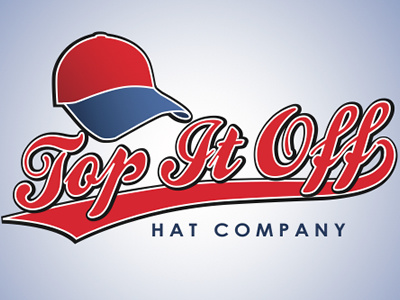 Top It Off Hat Co. 59fifty baseball blue cap hat logo red retro sports