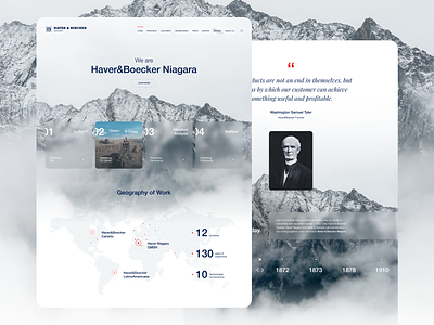 Website redesign concept concept design graphic design heavy industry industry instinctools landing page mountain niagara redesign ui ux website