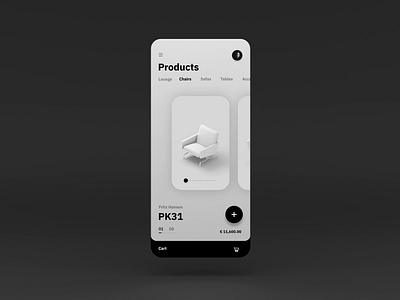 Product Page 3d dark theme ecommerce mobile app motion motiongraphics product page trend