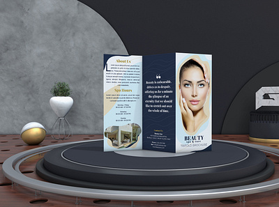 Beauty Spa Trifold Brochure agency brochure clean corporate creative dynamic event flyer luxury modern photography professional promo relaxation skincare