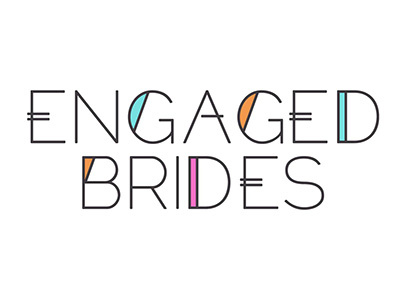 Engaged Brides Logo bridal logo logotype type typography
