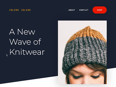 Responsive E-commerce Landing Page ecommerce frontend design frontend development knitting landing page shopping ui ui design