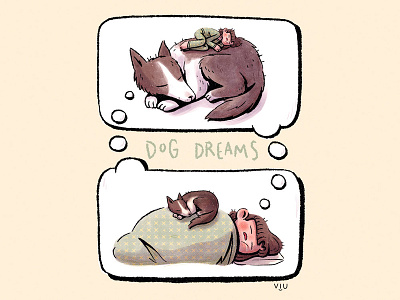 ✨Dog Dreams✨ art direction children children book children book illustration children illustration dog illustration illustration illustration design kidlitart