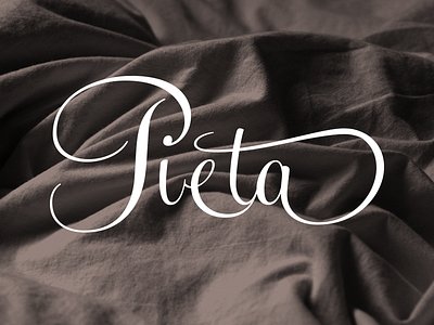 Pieta Lingerie bedsheets branding lettering lingerie logo mark typography