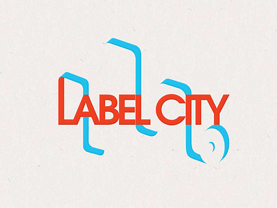 Label City city icon logo machine mark print printing roll