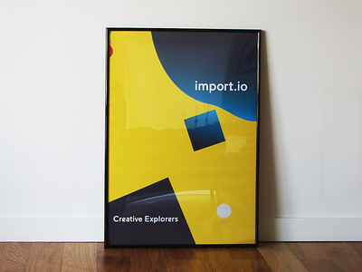 import.io poster 1 of 3 abstract advert bold circle poster print printed promo square