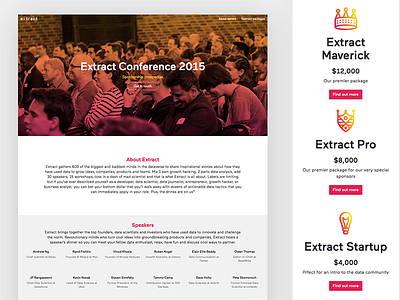 Sponsor us conf conference design event landing packages partner sponsor sponsorship ui ux web