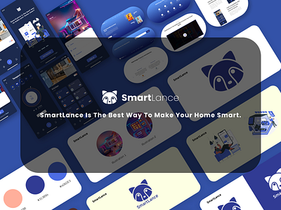 SmartLance - Smart Home Mobile App and Desktop Design branding design figma landing page mobile app smart home ui ux web