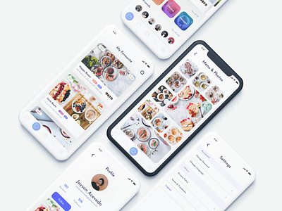 FoodLover - IOS app adobexd animation app clean design flat food food and drink icon ios iphonex minimal mobile mobile app design mobile ui simple ui ux