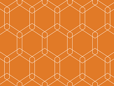 Hexagon Pattern bee branding hexagon honey orange pattern