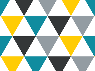 Triangle blue and yellow pattern