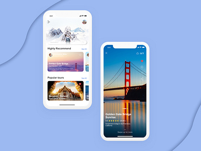 Trip app design ui ux