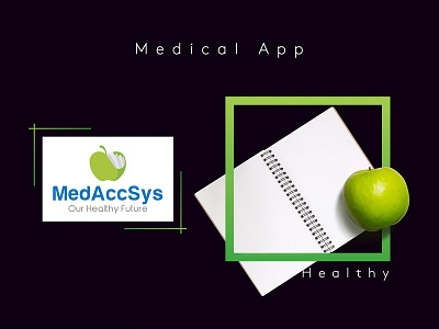 medical app logo app branding design illustration logo logo app logo design typography