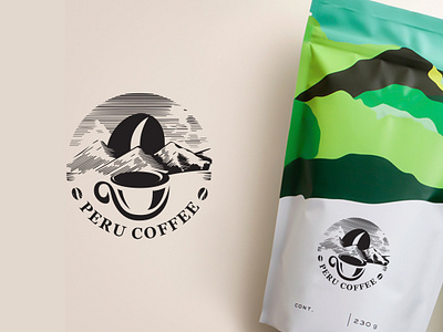 Logo - Peru Coffee artworks branding design icon illustration illustrator logo logodesign logos logotype package package design packaging photoshop
