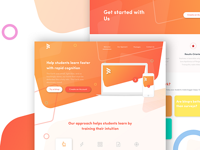 Landing Page for Course Company