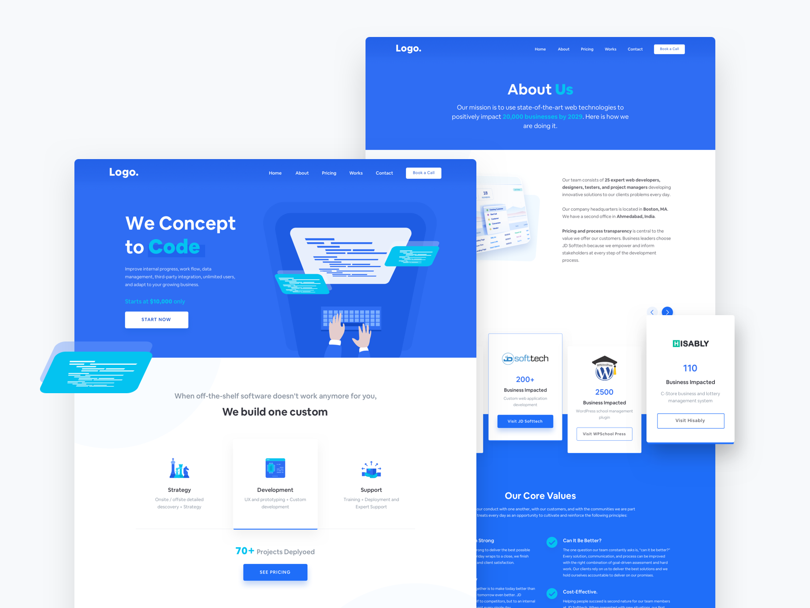 Homepage by Nitinoto on Dribbble