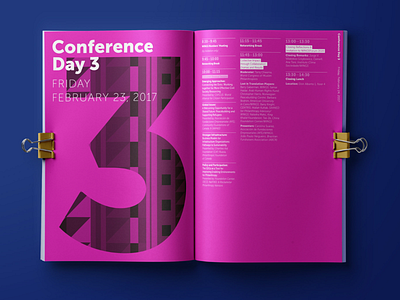 WINGSForum conference brochure branding brochure design layout pink print print design report typography