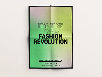 Fashion Revolution Week poster branding campaign design poster typography