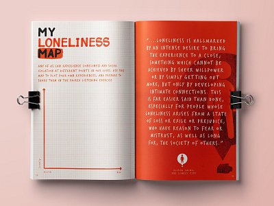 Loneliness Lab activism booklet campaign indesign layout loneliness print print design zine