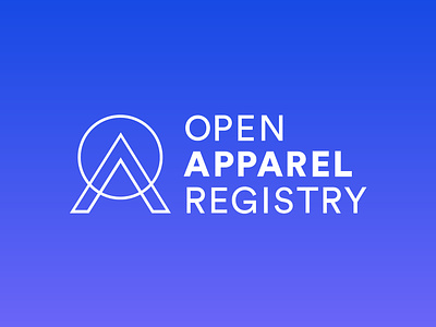 Open Apparel Registry brand branding design gradient graphic design logo tech