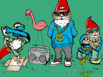 What's up, Gnomie? card dcay g thing gangsta gnome gnomie greetings