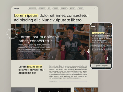 Studio Big Typography Design big bigtypography design responsive ui ux web web design webapp webdesign