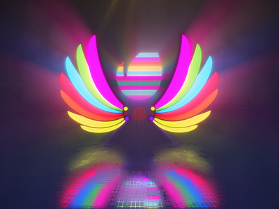 LED Lights Wings - After Effects Template