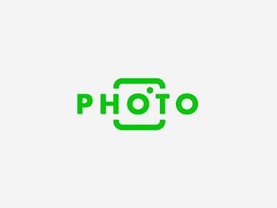 Photo green logo photo photography