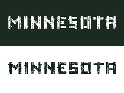 Minnesota Log Type green green logo minnesota type