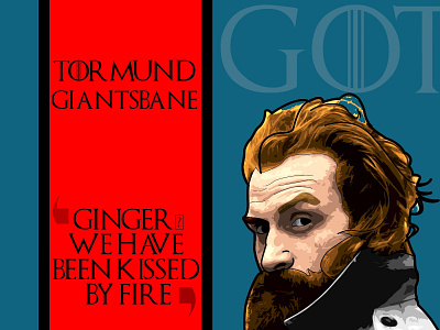Fire Kissed gameofthrones ginger redhead tormund