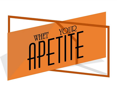 Whet your appetite branding illustration logo