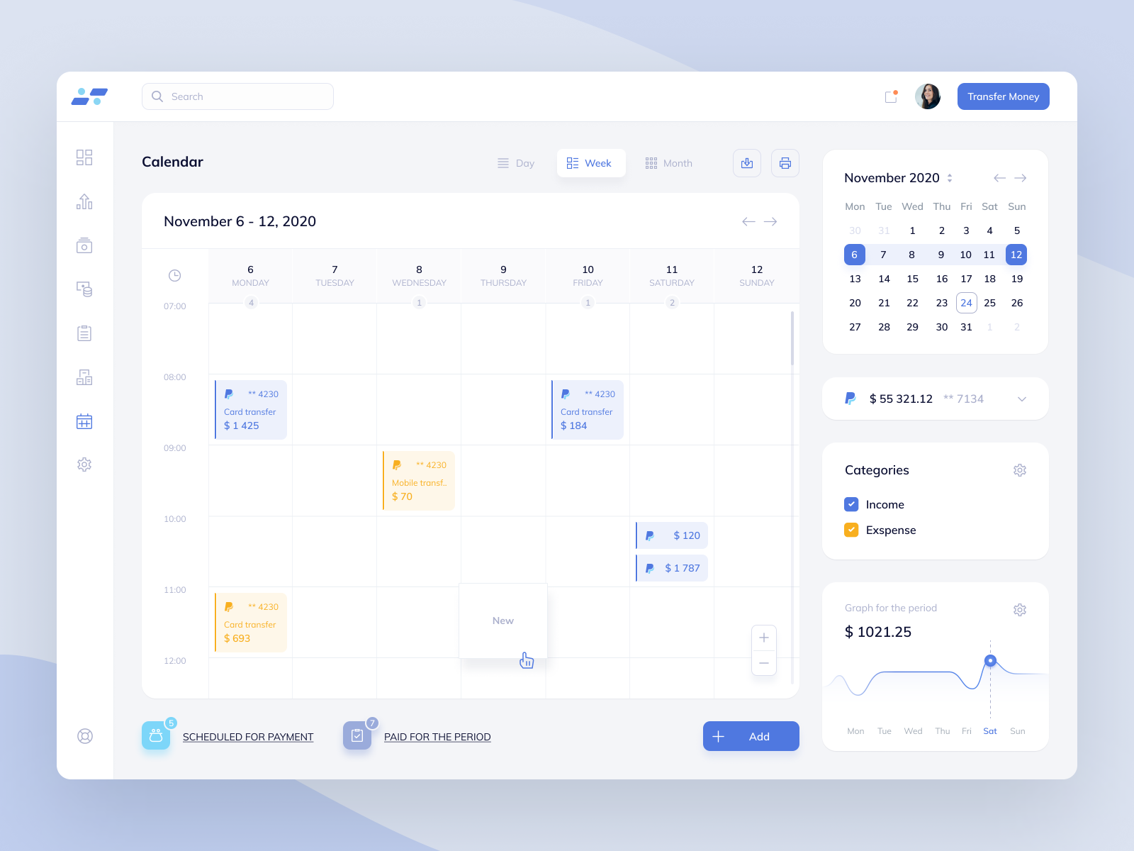 Bank Calendar by Igor Fartushny on Dribbble