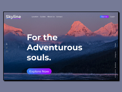 Skyline - Traveling Website Landing Page